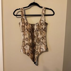 Windsor snake skin body suit